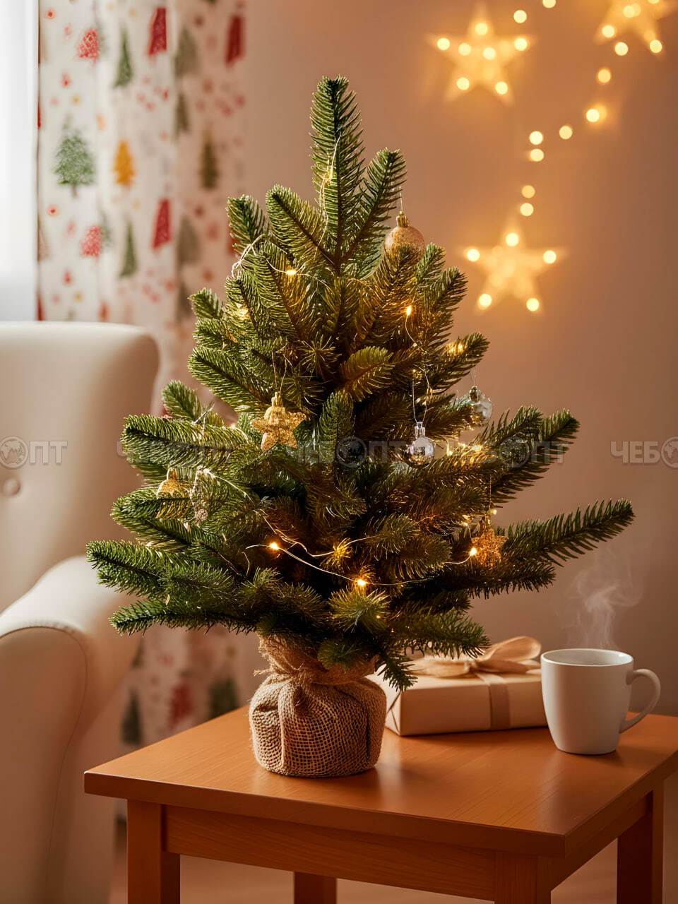 Елка (Ель) новогодняя искусственная ЛИТАЯ h - 45 см, 32 ветки РЕ, арт. 300584 $ [24] GOODSEE. ЧЕБОПТ.