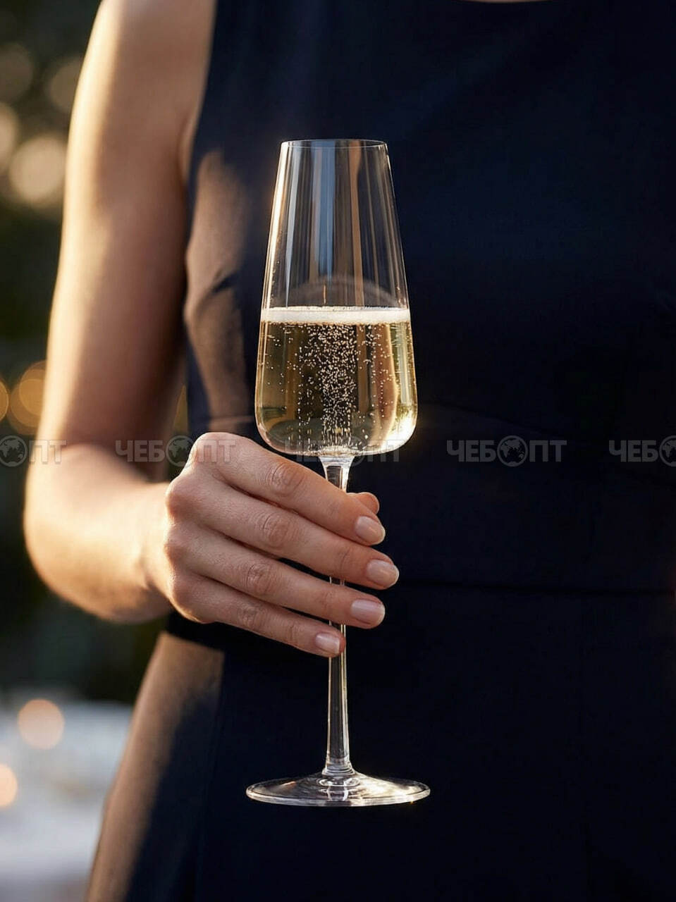 Бокал для шампанского 275 мл DANCER, тонкостенное хрустальное стекло арт. 300624 $ [2/24] GOODSEE. ЧЕБОПТ.