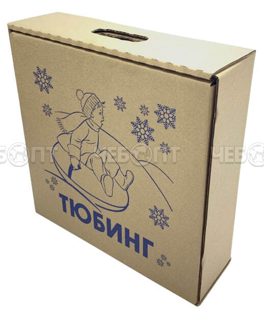 Санки-ватрушка (тюбинг) СКОЛЬЗЯШИ СЛЕД ШИН на молнии D-0,95м С РИС (верх БАНЕР+низ ТЕНТ ПВХ 550 гр/кв.м, усилен камера) ДО 95 кг [1]МПС СобПр. ЧЕБОПТ.