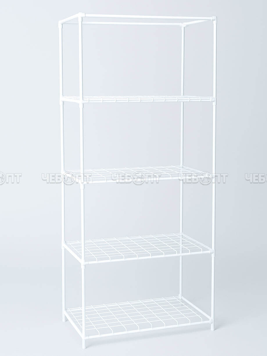 Полка для рассады/растений (каркас парника) на подоконник металлическая 4-х ярусная, БЕЛЫЙ каркас 460*240*1050 мм арт. WM009/1-БЕЛ $ [1]Богатый урожай. ЧЕБОПТ.