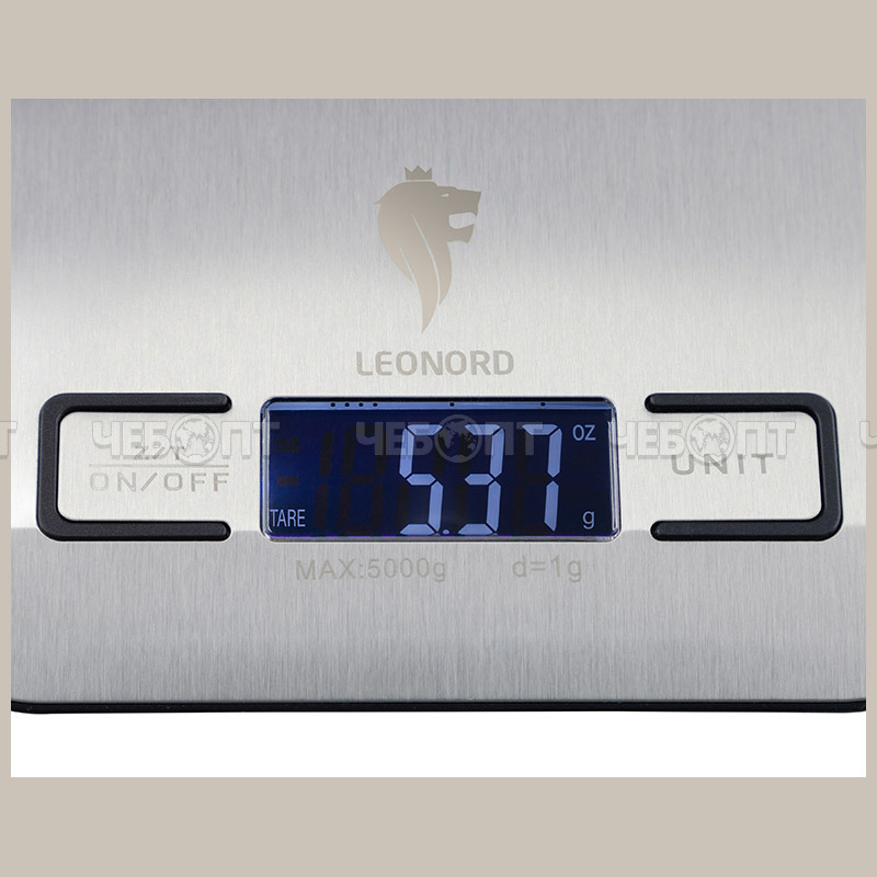Весы настольные кухонные электронные LEONORD LE-1702 до 5 кг арт. 104930 [40] СКРАП. ЧЕБОПТ.
