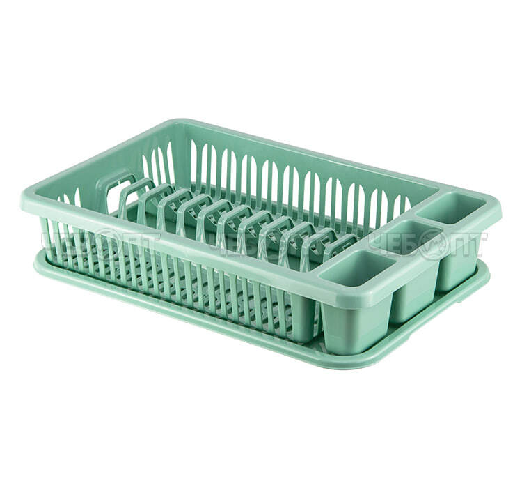 Сушилка для посуды 420*290*80 мм ФИСТАШКОВЫЙ арт. М 1174 [9] М-ПЛАСТИКА. ЧЕБОПТ.