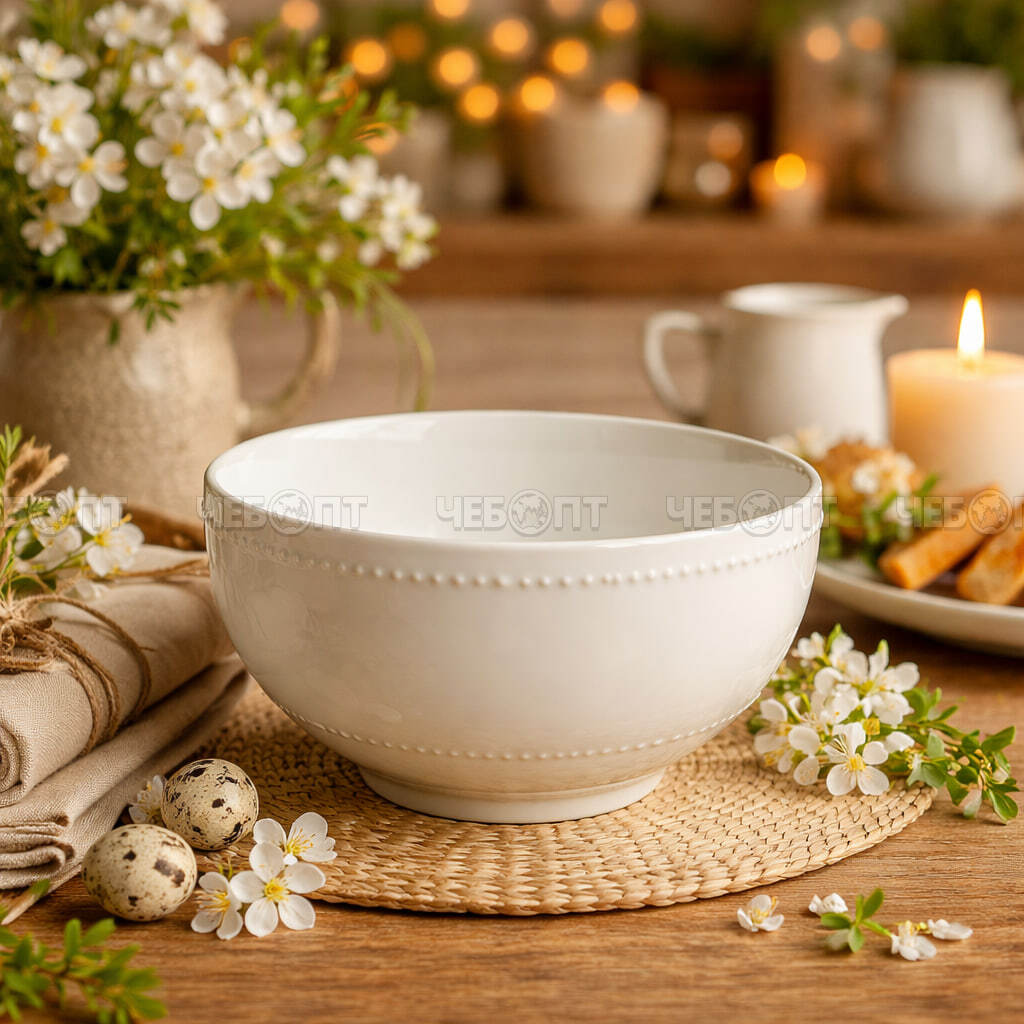 Салатник 6" ELITE, фарфор, 750 мл арт. 300698 $ [60] GOODSEE. ЧЕБОПТ.