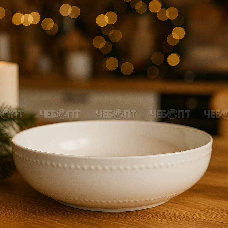 Тарелка обеденная 8,5" ELITE, фарфор арт. 300699 $ [40] GOODSEE. ЧЕБОПТ.