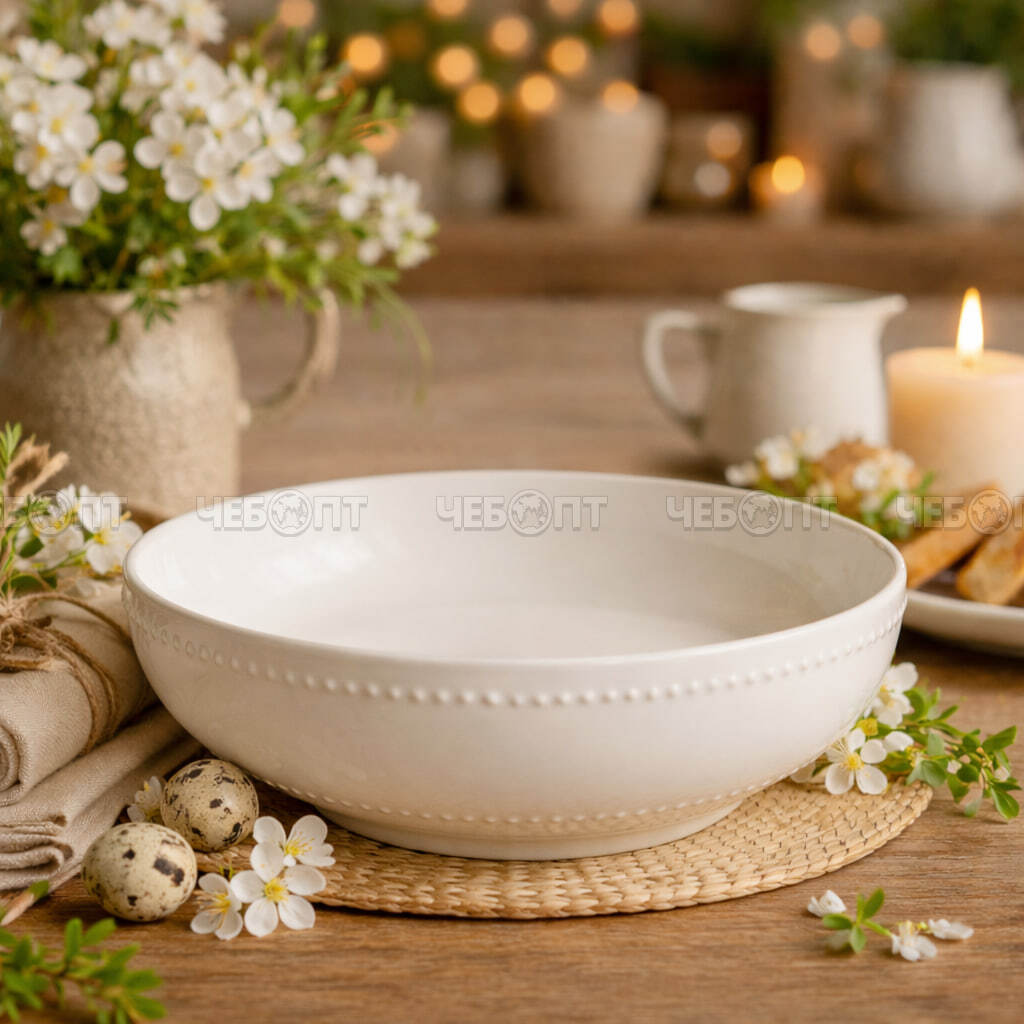 Салатник 8,5" ELITE, фарфор, 900 мл арт. 300699 $ [40] GOODSEE. ЧЕБОПТ.