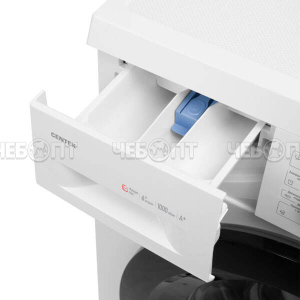 Стиральная машина CENTEK CT-1902 595*400*850 мм, макс.загрузка 6 кг, 23 программ, увеличенный объем камеры, цвет БЕЛЫЙ, мощность 2000 Вт [1]. ЧЕБОПТ.