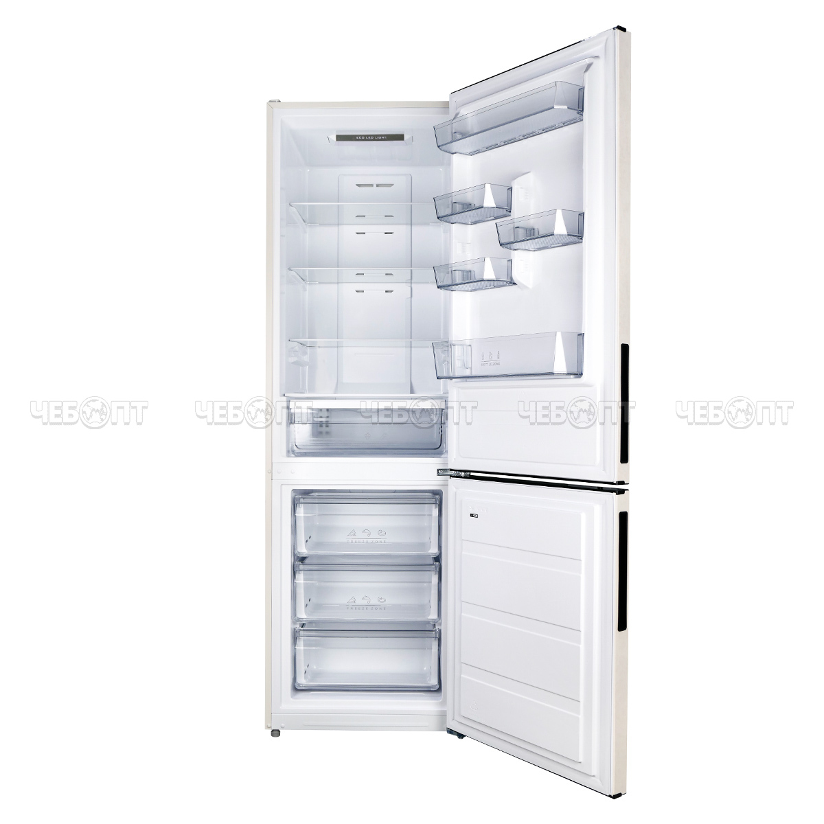 Холодильник CENTEK CT-1722 BEIGE MULTI NF объем 318 л (88л, 230л) 595*630*1880 мм, класс А+, мощность 100 Вт, арт. СТ-1722 Beige [1]. ЧЕБОПТ.