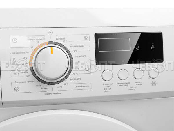 Стиральная машина CENTEK CT-1910 595*400*850 мм, макс.загрузка 6 кг, 23 программ, увеличенный объем камеры, цвет БЕЛЫЙ, мощность 2000 Вт [1]. ЧЕБОПТ.