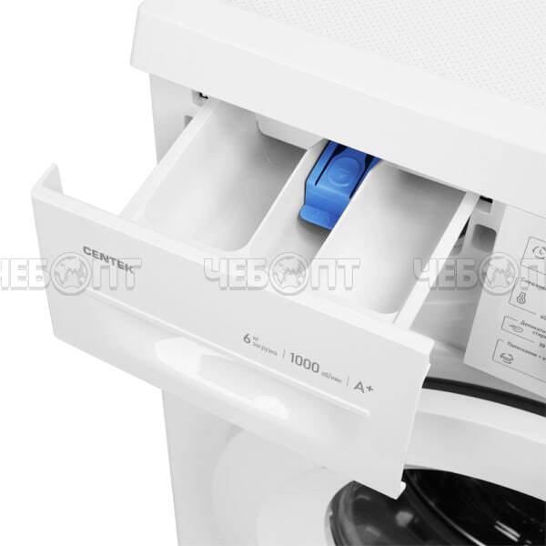 Стиральная машина CENTEK CT-1910 595*400*850 мм, макс.загрузка 6 кг, 23 программ, увеличенный объем камеры, цвет БЕЛЫЙ, мощность 2000 Вт [1]. ЧЕБОПТ.