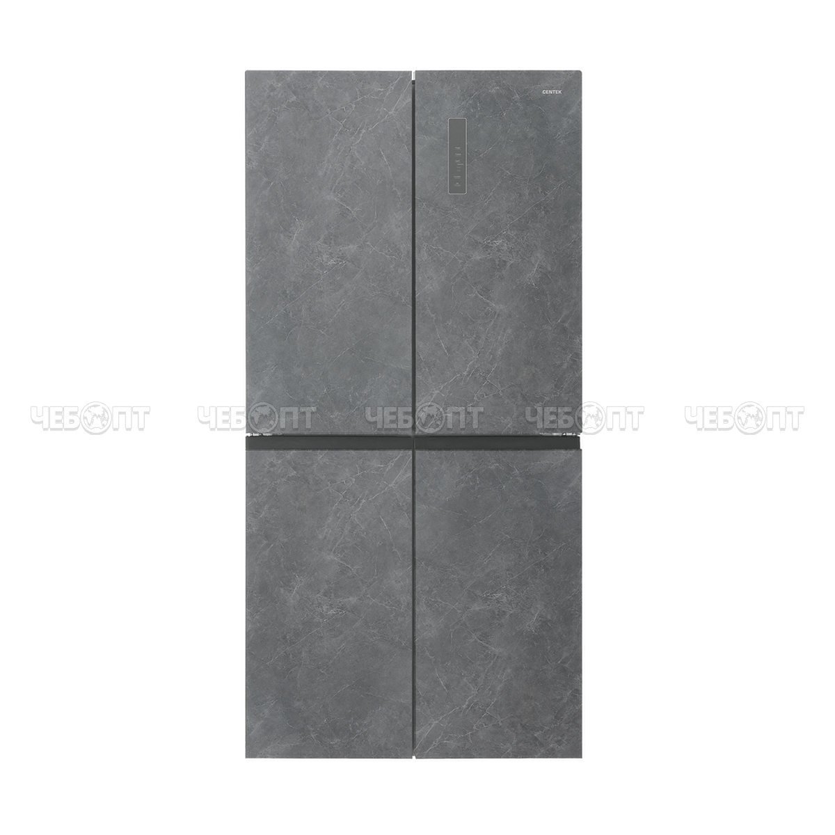 Холодильник CENTEK CT-1743 GRAY STONE объем 503 л (186л, 317л) 853*694*1775 мм, текстура КАМЕНЬ, 4 двери класс А++ мощ. 170 Вт [1]. ЧЕБОПТ.