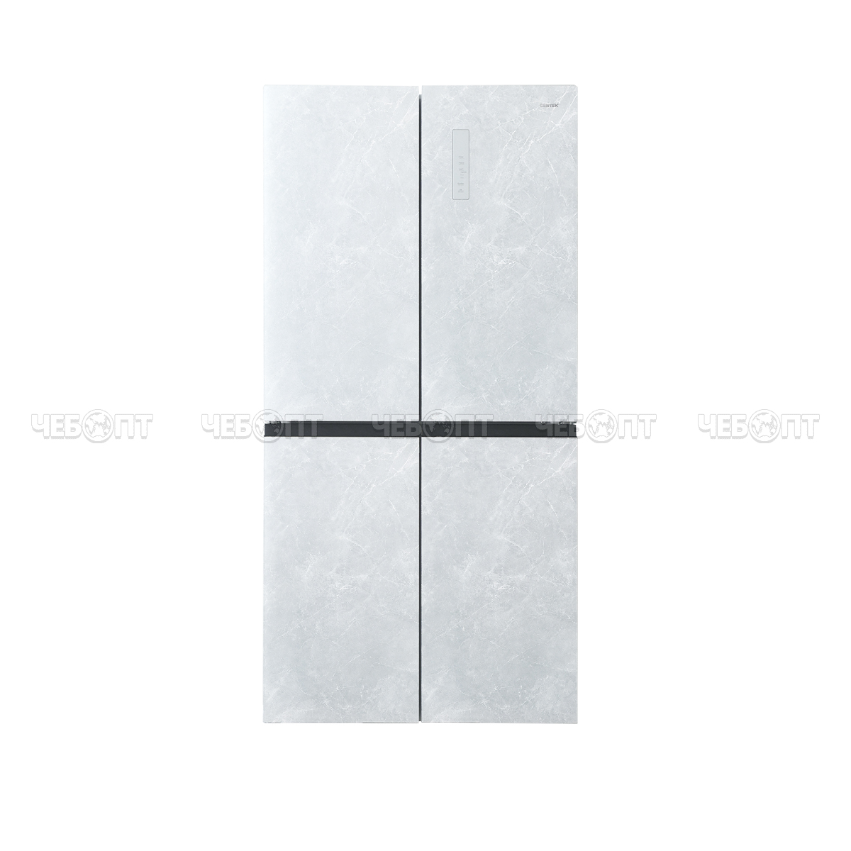 Холодильник CENTEK CT-1743 WHITE STONE объем 503 л (186л, 317л) 853*694*1775 мм, текстура КАМЕНЬ, 4 двери класс А++ мощ. 170 Вт [1]. ЧЕБОПТ.