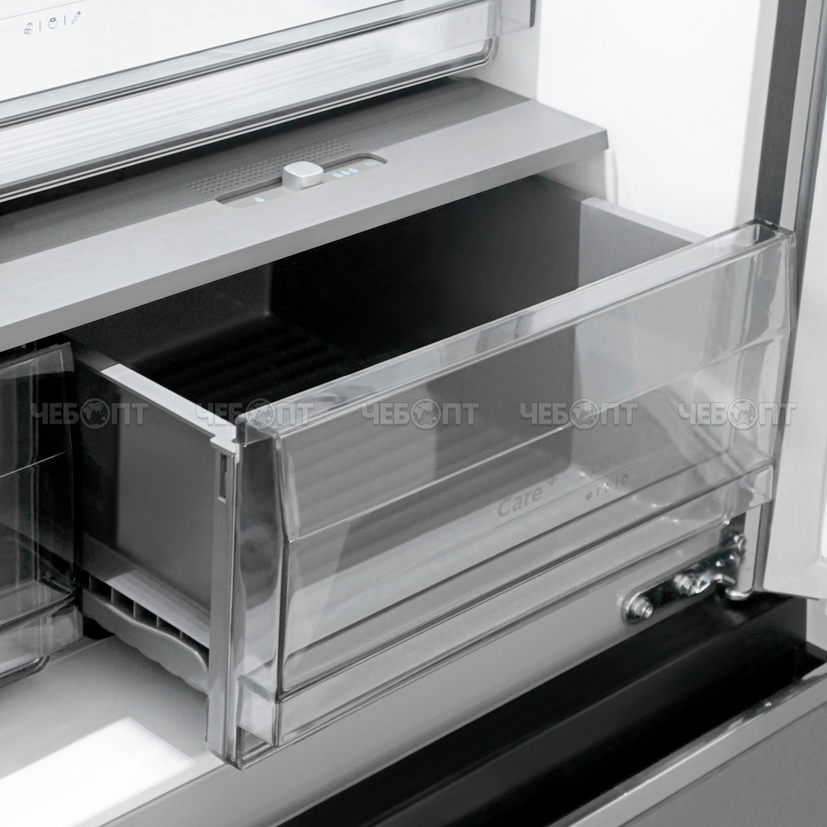 Холодильник CENTEK CT-1744 BEIGE GLASS TOTAL NF объем 415 л (148л, 267л) 782*630*1825 мм, 4 двери, класс А++, мощ. 123 Вт [1]. ЧЕБОПТ.