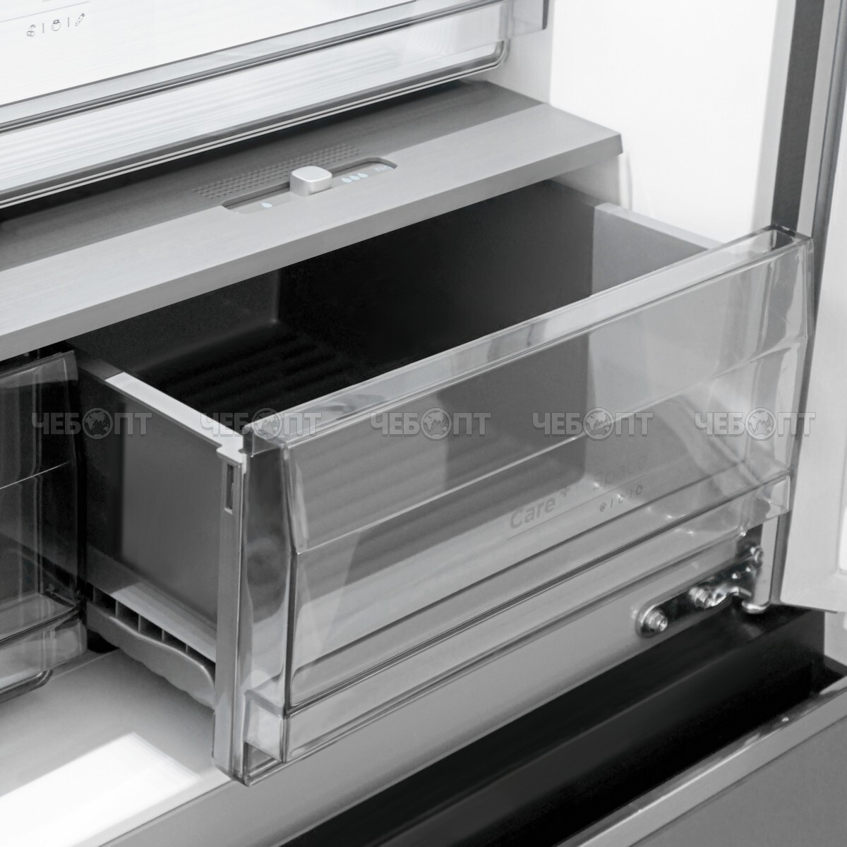 Холодильник CENTEK CT-1744 GRAY GLASS TOTAL NF объем 415 л (148л, 267л) 782*630*1825 мм, 4 двери, класс А++, мощ. 123 Вт [1]. ЧЕБОПТ.