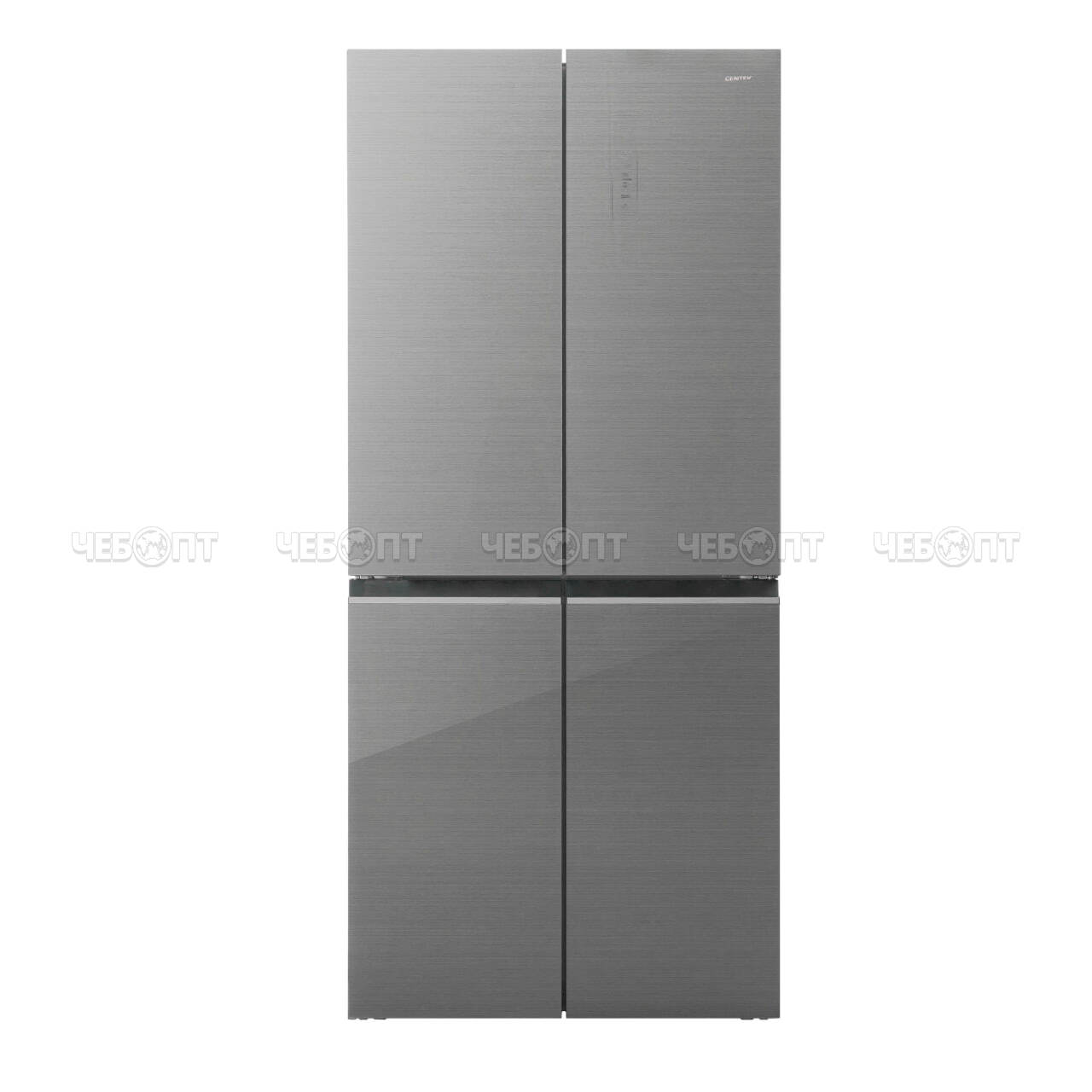 Холодильник CENTEK CT-1744 GRAY GLASS TOTAL NF объем 415 л (148л, 267л) 782*630*1825 мм, 4 двери, класс А++, мощ. 123 Вт [1]. ЧЕБОПТ.
