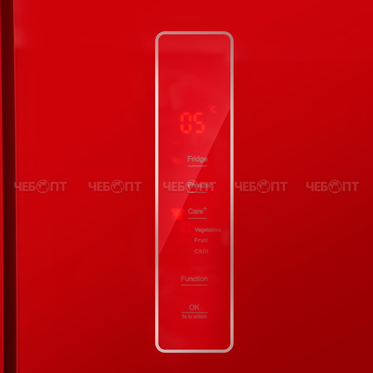 Холодильник CENTEK CT-1744 RED CLASS TOTAL NF объем 415 л (148л, 267л) 782*630*1825 мм, 4 двери, класс А++, мощ. 123 Вт [1]. ЧЕБОПТ.
