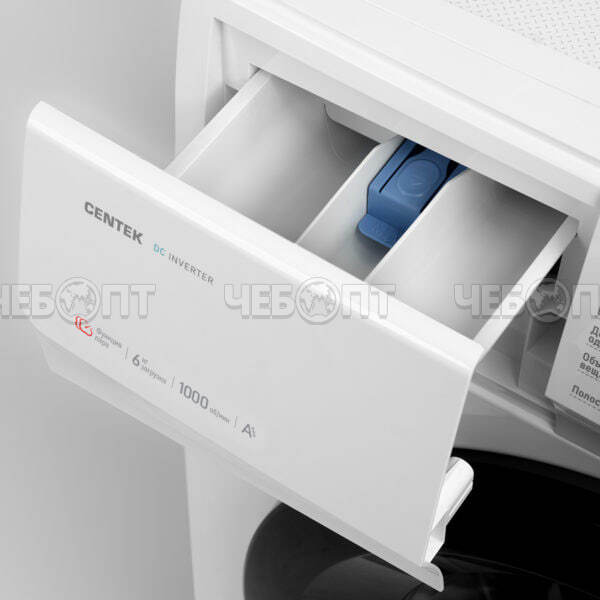Стиральная машина CENTEK CT-1920 595*400*850 мм, макс.загрузка 6 кг, 15 программ, LED-дисплей, увеличен.объем камеры, цвет БЕЛЫЙ, мощность 2000 Вт [1]. ЧЕБОПТ.