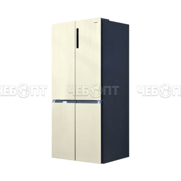 Холодильник CENTEK CT-1746 BEIGE GLASS NF объем 600 л (212л, 388л) 833*668*1920 мм, 4 двери, класс А+, мощ. 170 Вт [1]. ЧЕБОПТ.
