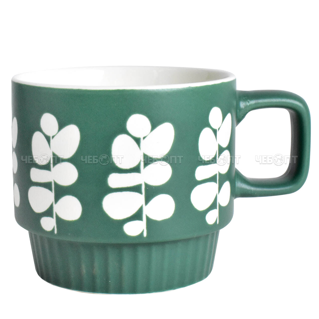 Кружка 330 мл КЛЕВЕР керамическая, цвета в ассортименте арт. 300705 $ [48] GOODSEE. ЧЕБОПТ.