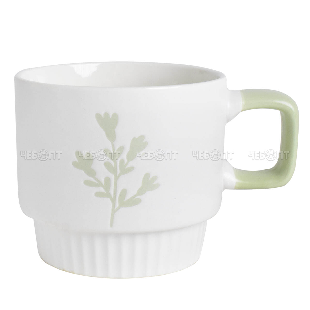 Кружка 330 мл КЛЕВЕР керамическая, цвета в ассортименте арт. 300705 $ [48] GOODSEE. ЧЕБОПТ.