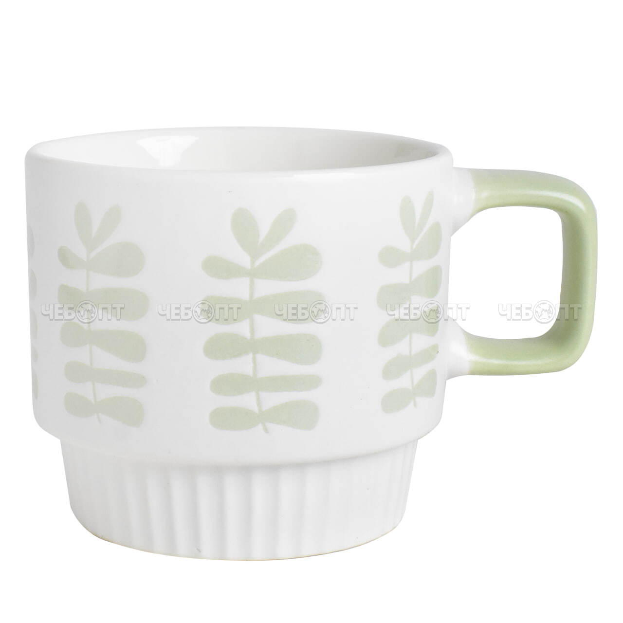 Кружка 330 мл КЛЕВЕР керамическая, цвета в ассортименте арт. 300705 $ [48] GOODSEE. ЧЕБОПТ.