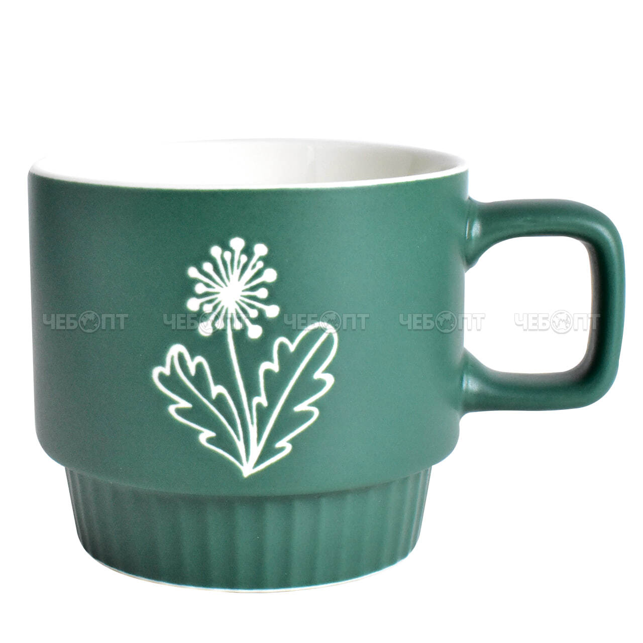 Кружка 330 мл КЛЕВЕР керамическая, цвета в ассортименте арт. 300705 $ [48] GOODSEE. ЧЕБОПТ.