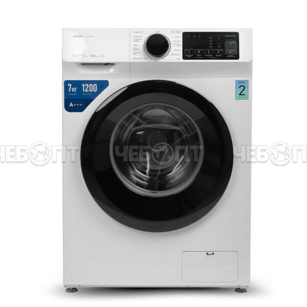 Стиральная машина CENTEK CT-1921 595*400*850 мм, макс.загрузка 7 кг, 15 программ, LED-дисплей, инверторная, цвет БЕЛЫЙ, мощность 2000 Вт [1]. ЧЕБОПТ.