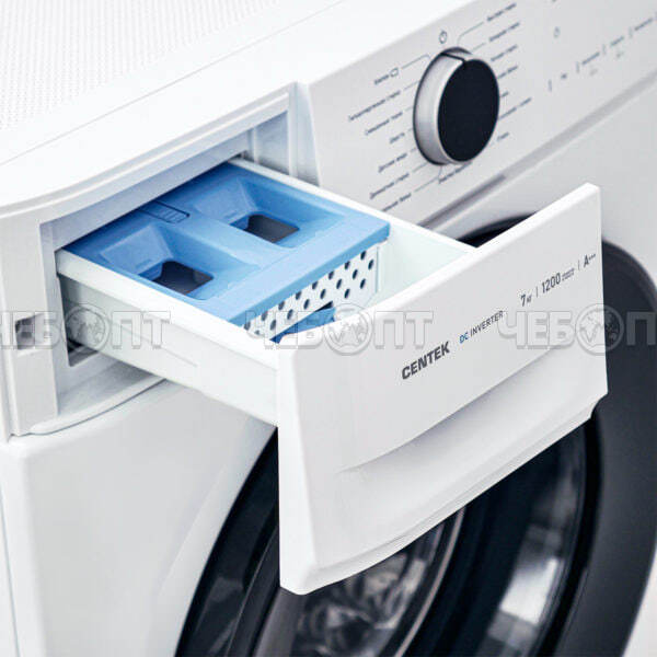 Стиральная машина CENTEK CT-1922 600*440*847 мм, макс.загрузка 7 кг, 23 программ, увеличен.объем камеры, инверторная, цвет БЕЛЫЙ, мощность 2000 Вт [1]. ЧЕБОПТ.