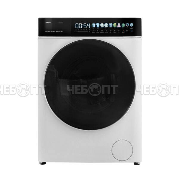 Стиральная машина (с функцией сушка макс. загрузка 6кг)  CENTEK CT-1947 600*487*847 мм, макс.загрузка 10 кг, 11 программ, цвет БЕЛЫЙ, мощн.2000 Вт [1]. ЧЕБОПТ.