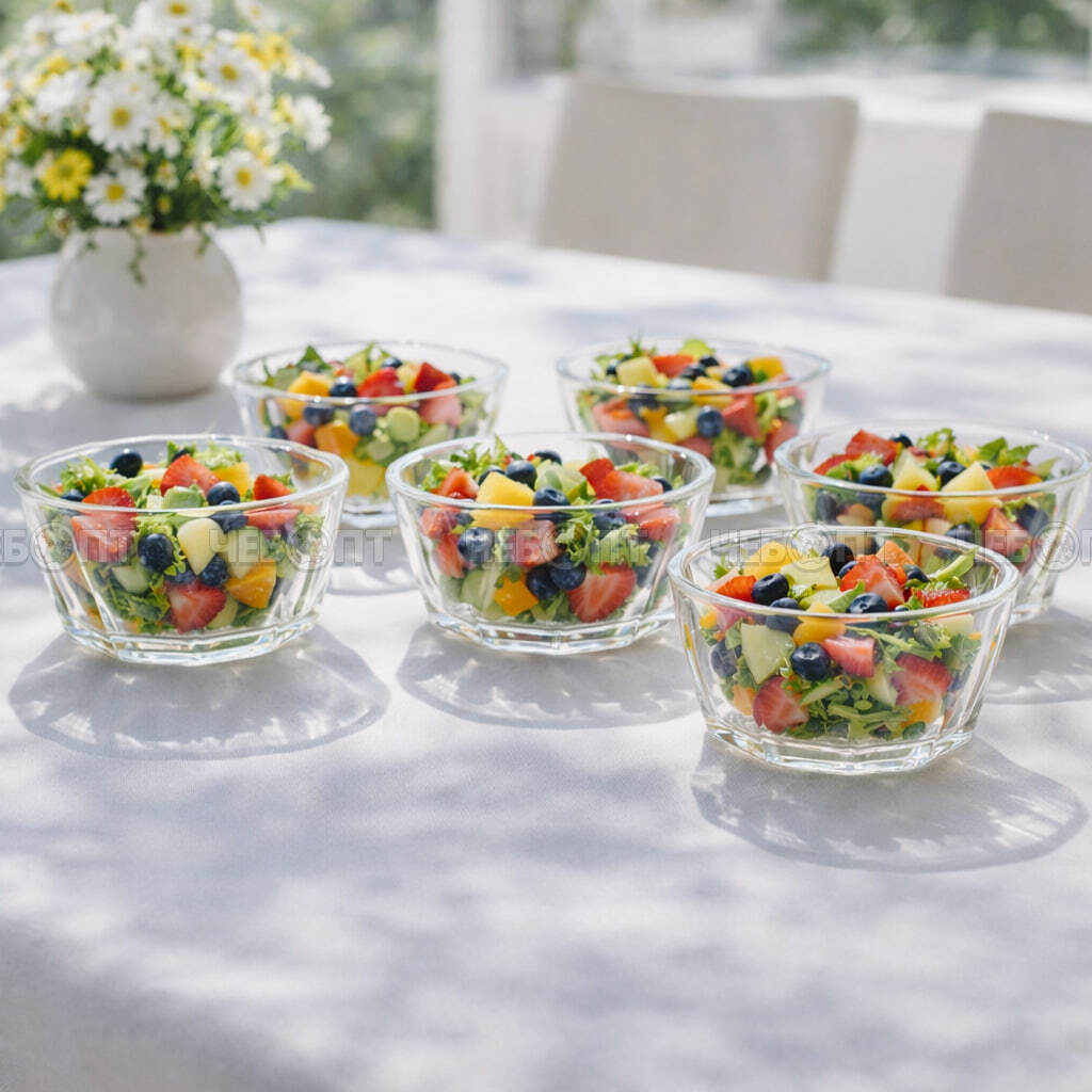 Набор салатников 6 шт 11,7*5,7 см, стеклянные, в подарочной упаковке арт. 300710 $ [16] GOODSEE. ЧЕБОПТ.