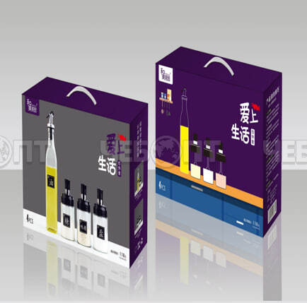 Набор для специй и масла 4 предмета: емкость 500 мл и 3 банки 250 мл с ложкой арт. 300714 [16] GOODSEE. ЧЕБОПТ.