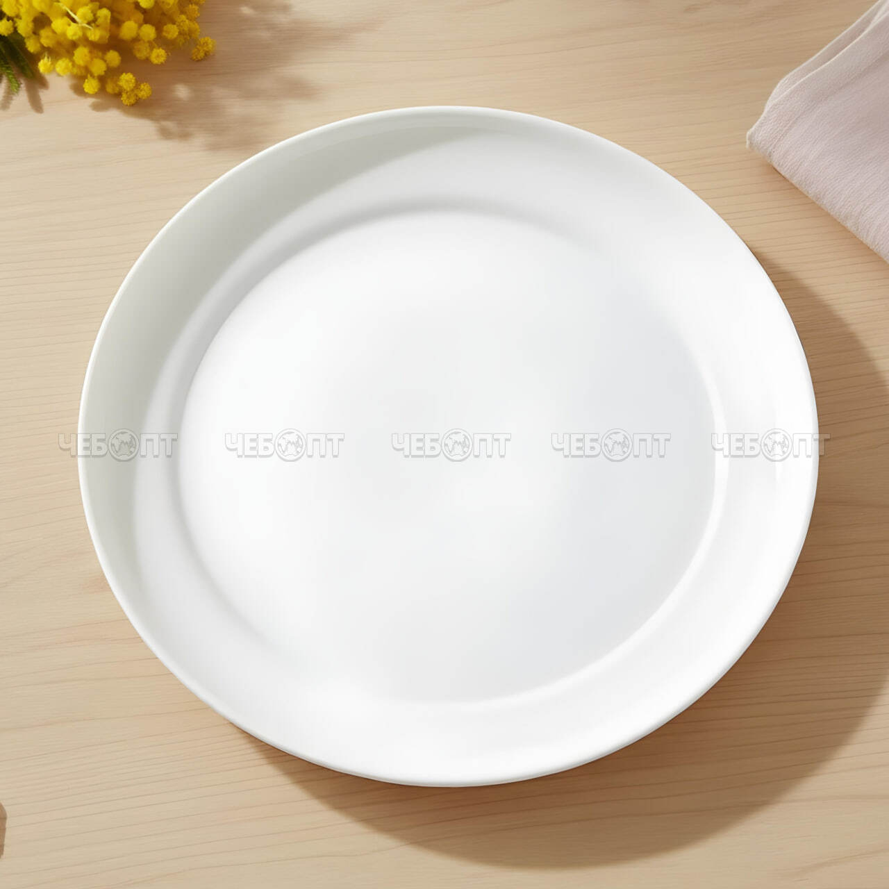Тарелка плоская обеденная 25,5 LUMÉVA, белая упрочненная стеклокерамика арт. 300716 $ [6/36] GOODSEE. ЧЕБОПТ.