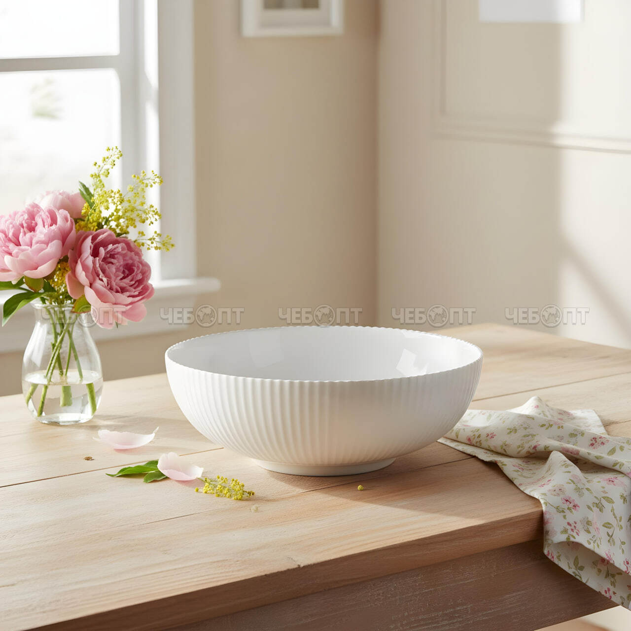 Тарелка суповая глубокая 23 см 1500 мл LUMÉVA, белая упрочненная стеклокерамика арт. 300720 $ [3/24] GOODSEE. ЧЕБОПТ.