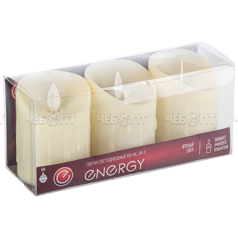 Свечи светодиодные 3 шт ENERGY EN-NL 28-3, 8,5 см арт. 106711 [36] СКРАП. ЧЕБОПТ.