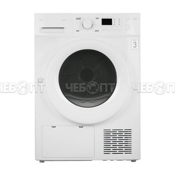 Сушильная машина CENTEK CT-1990 595*600*845 мм, макс.загрузка 8 кг, 16 программ, LED-дисплей, цвет БЕЛЫЙ, мощность 800 Вт [1]. ЧЕБОПТ.