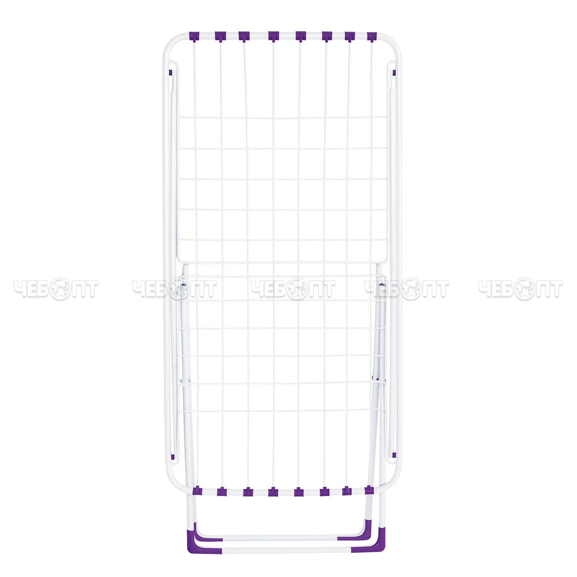 Сушилка для белья напольная (на балкон) БЕЛАЯ КЛАССИКА 18 м, 1730*550*820 мм, нагрузка до 15 кг, арт. КП-18 [5]. ЧЕБОПТ.