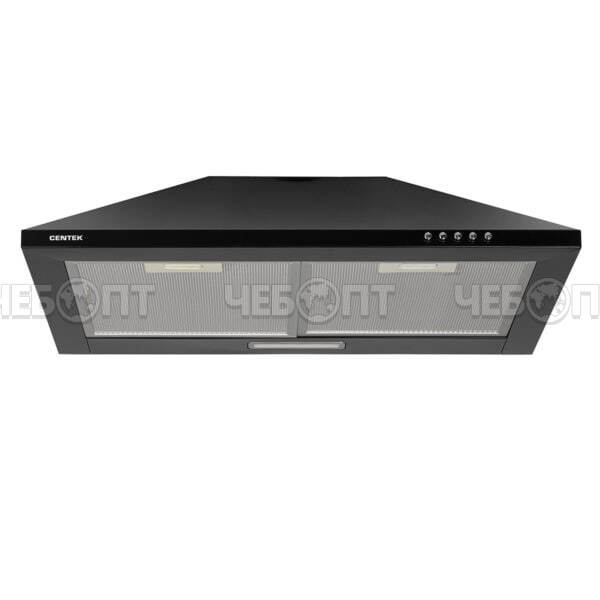 Вытяжка кухонная CENTEK CT-1820-60 BLACK КУПОЛ 3 скорости, ширина 60 см, мощность 67 Вт [1]. ЧЕБОПТ.