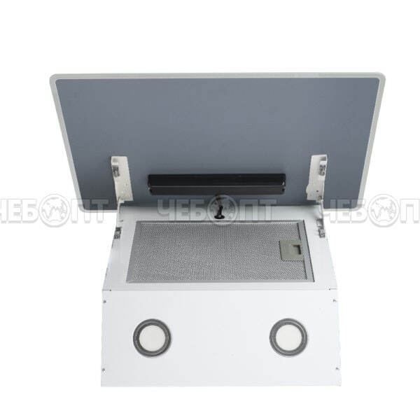 Вытяжка кухонная CENTEK CT-1829-60 WHITE НАКЛОННАЯ 3 скорости, ширина 60 см, мощность 233 Вт [1]. ЧЕБОПТ.