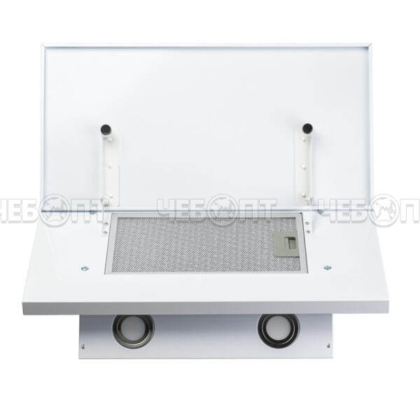 Вытяжка кухонная CENTEK CT-1826-60 WHITE НАКЛОННАЯ 3 скорости, ширина 60 см, мощность 68 Вт [1]. ЧЕБОПТ.