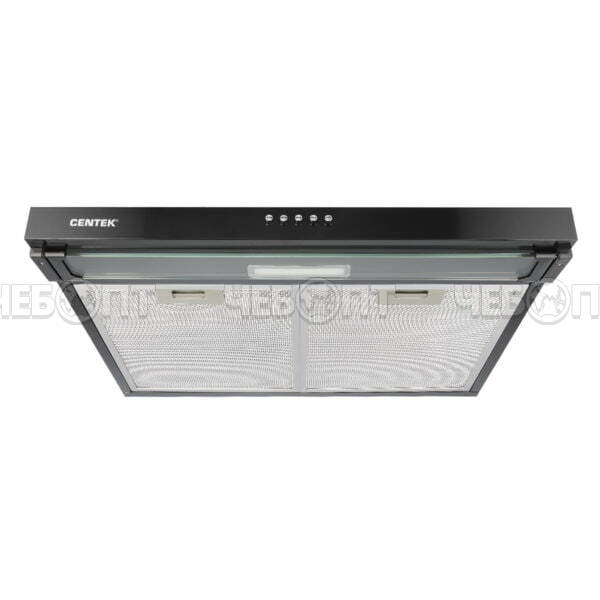 Вытяжка кухонная CENTEK CT-1800-60 BLACK козырьковая, 3 скорости, ширина 60 см, мощность 82 Вт [1]. ЧЕБОПТ.