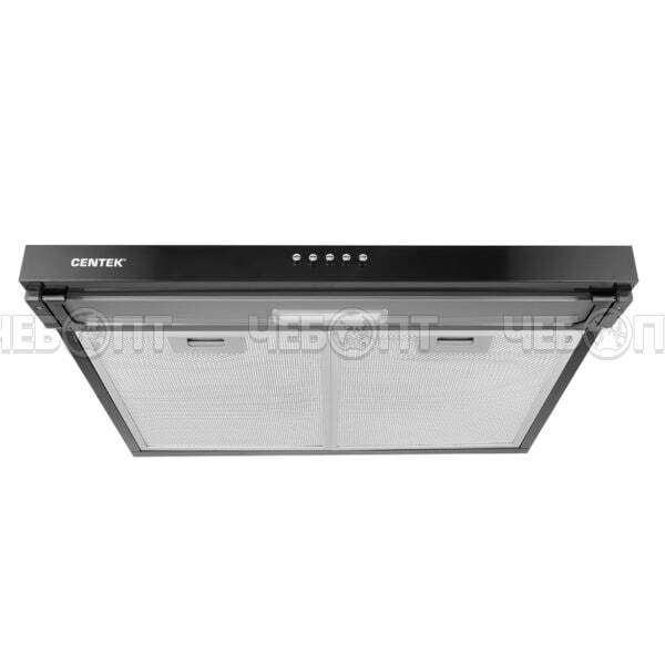 Вытяжка кухонная CENTEK CT-1800-50 BLACK козырьковая, 3 скорости, ширина 50 см, мощность 82 Вт [1]. ЧЕБОПТ.