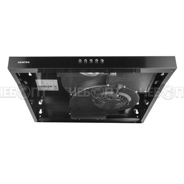 Вытяжка кухонная CENTEK CT-1801-50 BLACK козырьковая, 3 скорости, ширина 50 см, мощность 81,5 Вт [1]. ЧЕБОПТ.