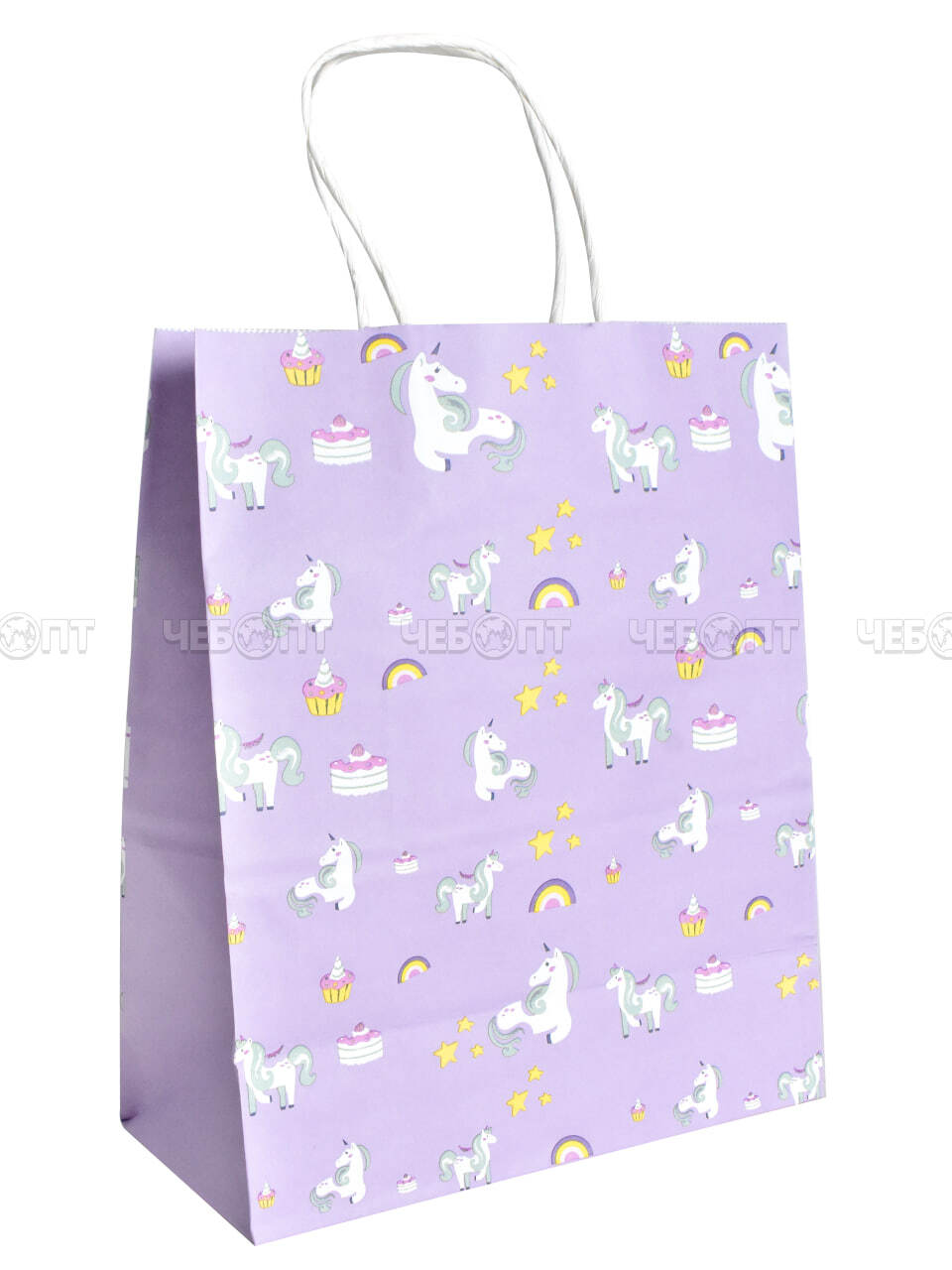 Пакет бумажный подарочный ВОЛШЕБСТВО СКАЗОК 22*16*8 см с крученной ручной, цвет в ассортименте арт. 300723 $ [12/1200] GOODSEE. ЧЕБОПТ.