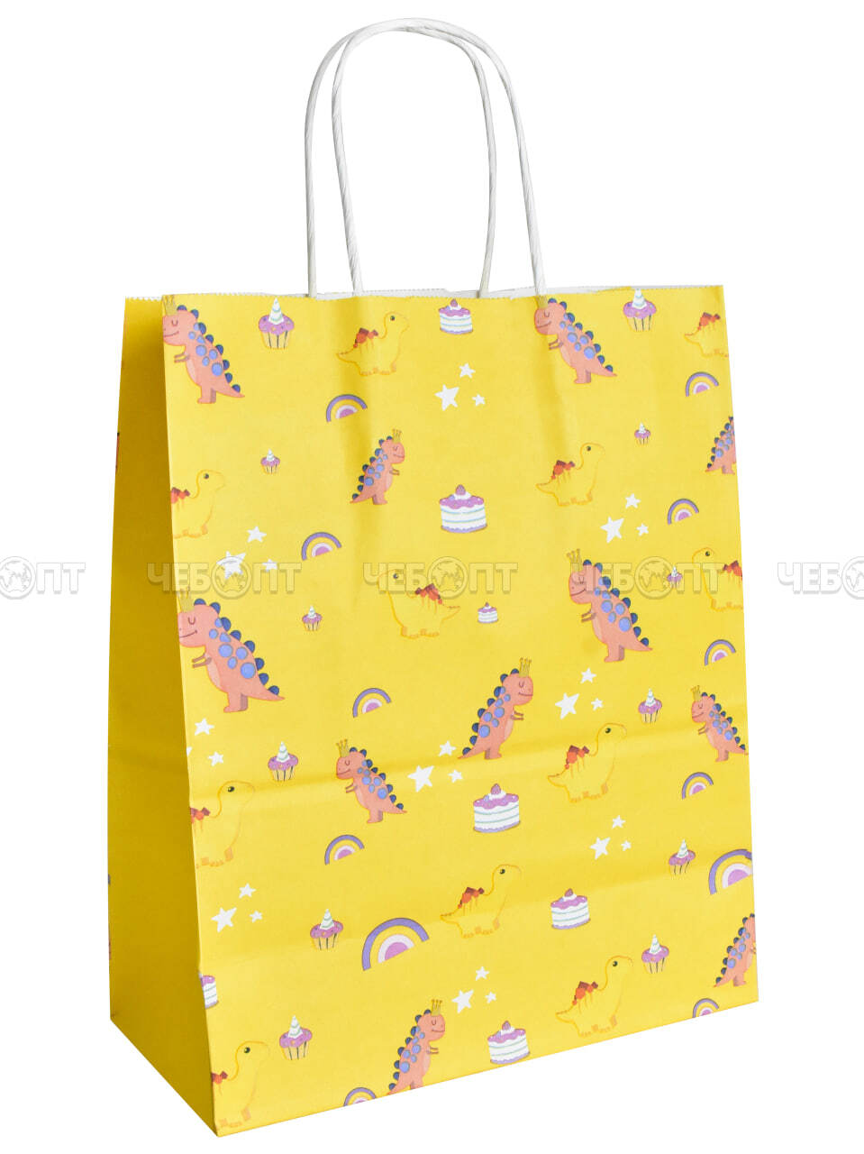 Пакет бумажный подарочный ВОЛШЕБСТВО СКАЗОК 27*22*11 см с крученной ручной, цвет в ассортименте арт. 300724 $ [12/960] GOODSEE. ЧЕБОПТ.