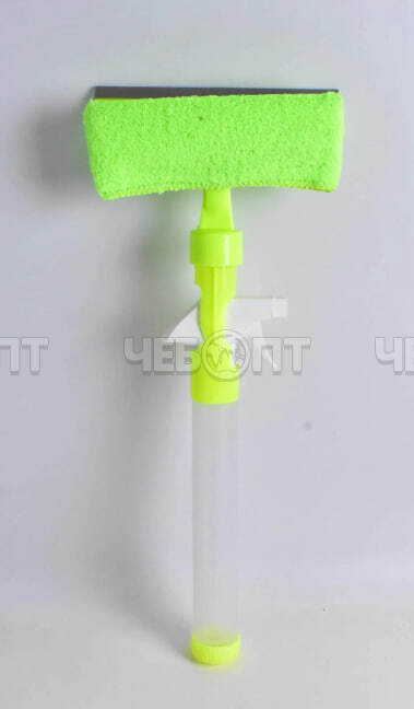 Окномойка с распылителем и водосгоном 48*18,5 см, микрофибра, цвет ЗЕЛЕНЫЙ арт. 300729 $ [100] GOODSEE. ЧЕБОПТ.