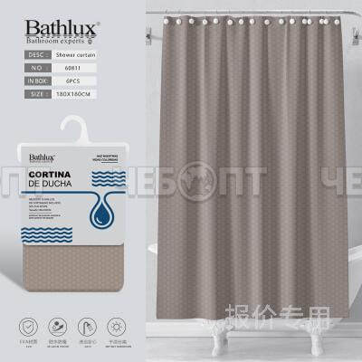 Шторы для ванной комнаты 180*180 см EVA, цвет бежевый арт. 300445-BEIGE $ [48] GOODSEE. ЧЕБОПТ.