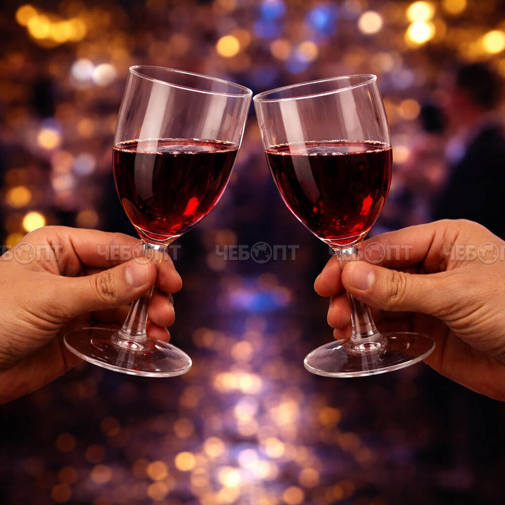 Бокал одноразовый пластиковый для вина 160 мл, прозрачный арт. 300732 $ [25/500] GOODSEE. ЧЕБОПТ.