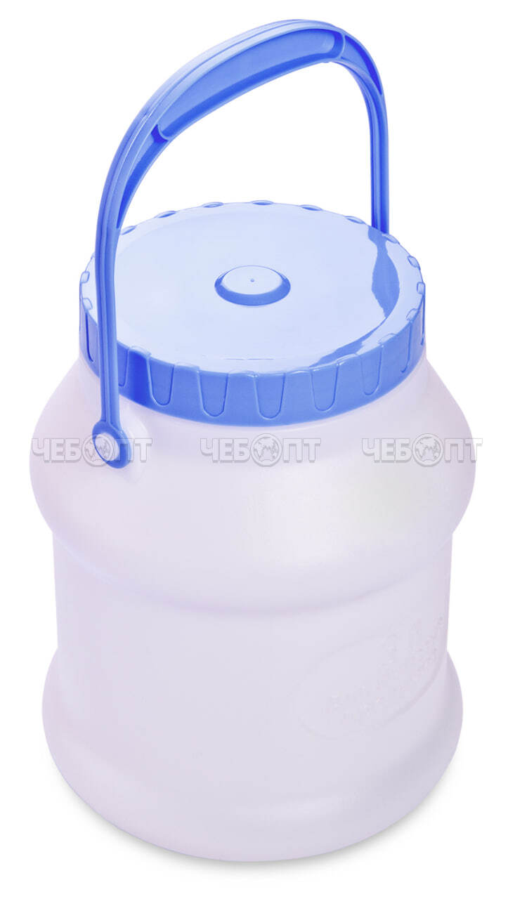 Бидон пластиковый 3 л ПРОСПЕРО 187x160x203 мм БЕЛЫЙ арт. С925БЕЛ [16] МАРТИКА. ЧЕБОПТ.