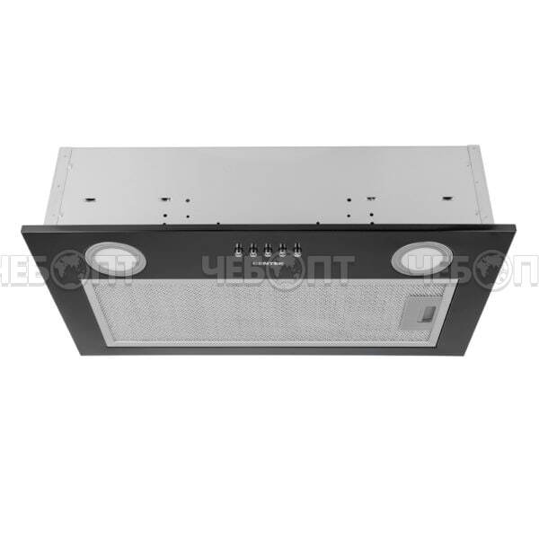 Вытяжка кухонная CENTEK CT-1850-52 BLACK встраиваемая, 3 скорости, ширина 52 см, мощность 83 Вт [1]. ЧЕБОПТ.