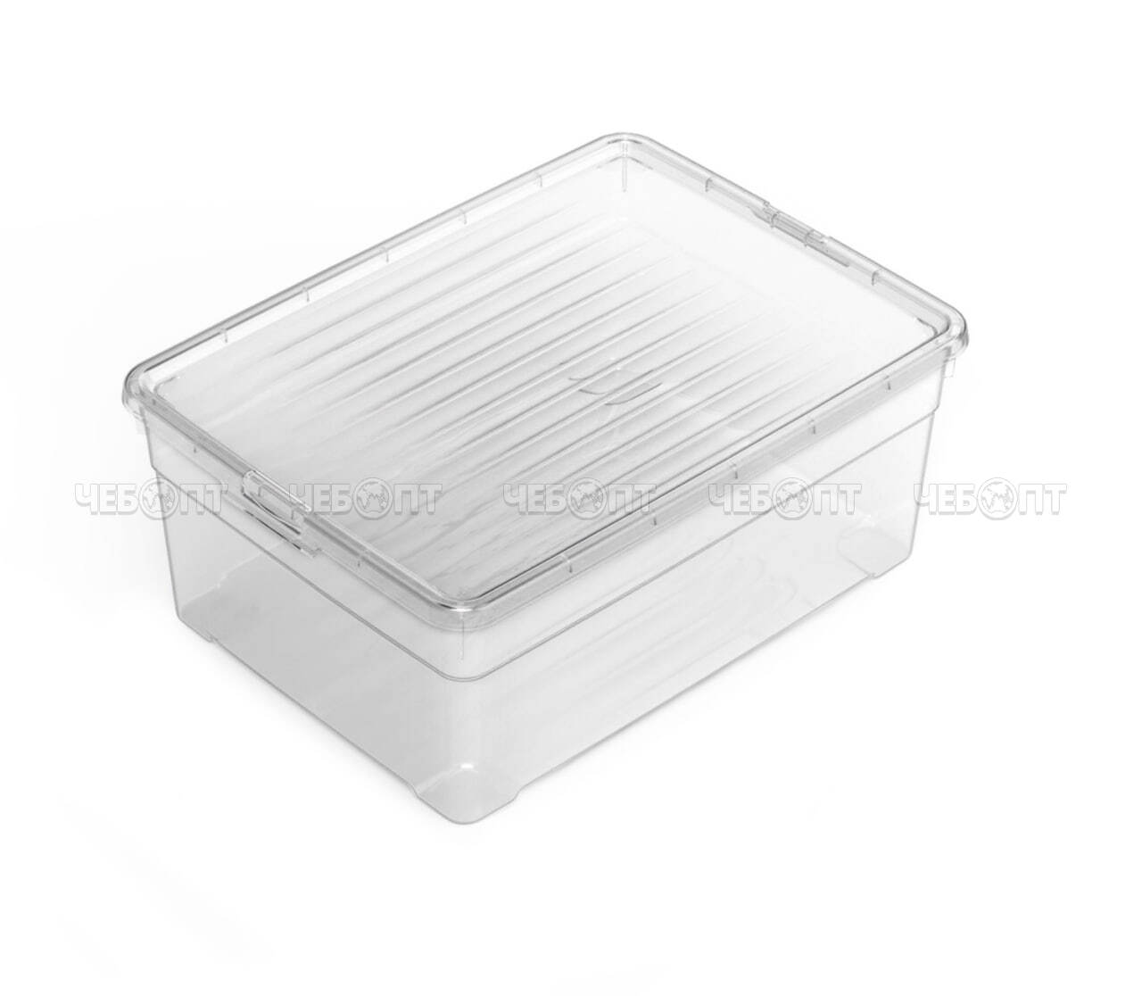 Ящик пластиковый универсальный 12 л ЛАЙФ 380*276*154 мм с крышкой арт. С527 [16] МАРТИКА . ЧЕБОПТ.