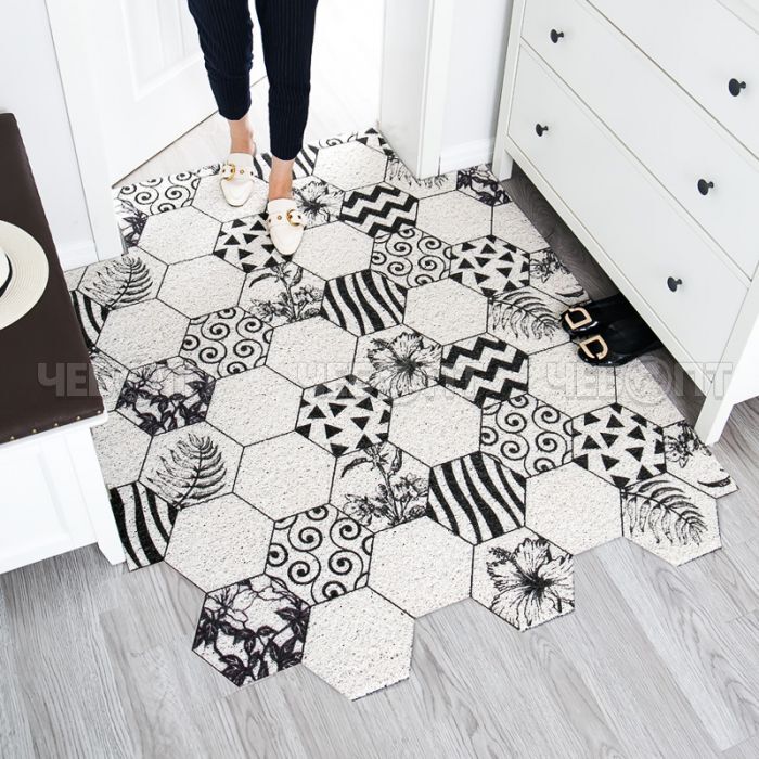 Коврик - дорожка 3D НЕ ЦВЕТНОЙ матовый 0,6*15м арт. FM 06-071 [1]. ЧЕБОПТ.